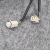 Elektrische Anschlusskabel mit weißem 4‑poligem Stecker und Buchse, spezifisch passend für EBM Papst R3G146‑AO13‑10 (2015), geeignet für Radialventilator-Reparaturen bei PMH FILTER SERVICE.