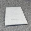 Weißes, rechteckiges Filtervlies mit feiner Struktur, passend für VALLOX KWL 80/90/91/ ValloPlus 240 - kompatible Ersatzfilter von PMH FILTER SERVICE.