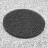 Runder, schwarzer Schaumstofffilter mit offener Zellstruktur als Pluggit Avent P310 (AP310) - kompatibler Ersatzfilter, ideal für Lüftungs- und Wärmepumpensysteme, angeboten von PMH FILTER SERVICE.