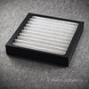 Wechselrahmen aus wiederverwendbarem PLA+ mit integriertem Filterelement für DANTHERM HCV 300 - kompatible Ersatzfilter, geeignet für maßgeschneiderte Lüftungs- und Wärmepumpensysteme.